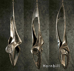 "Hornbill"  Metal Sculpture by Vermont Sculptor Alexandra Heller 