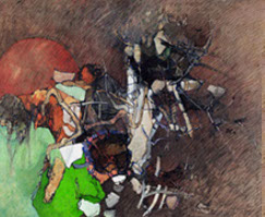 Oil on canvas by Vermont Painter Peter Heller 