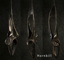"Hornbill"  Metal Sculpture by Vermont Sculptor Alexandra Heller 